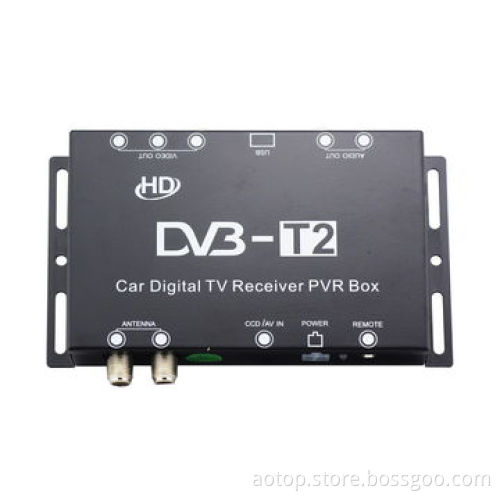 Car DVB-T2 Receiver, Supports HDMI, 180km/H Speed, HD 1,080P/USB PVR Recording/Double Active Antenna